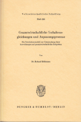 Gesamtwirtschaftliche Verhaltensgleichungen und Anpassungsprozesse