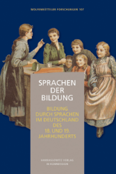 Buchcover Sprachen der Bildung - Bildung durch Sprachen im Deutschland des 18. und 19. Jahrhunderts. ...