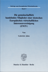 Die gemeinschaftlich handelnden Mitglieder einer deutschen Europäischen wirtschaftlichen Interessenvereinigung (EWIV)