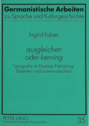 'ausgleichen' oder 'kerning'