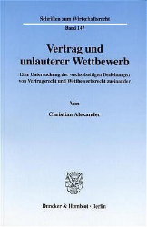 Vertrag und unlauterer Wettbewerb