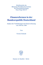 Finanzreformen in der Bundesrepublik Deutschland