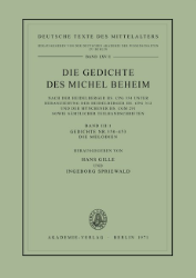 Die Gedichte des Michel Beheim. Band III/1