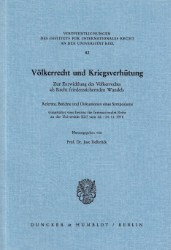 Völkerrecht und Kriegsverhütung