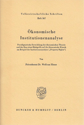 Ökonomische Institutionenanalyse