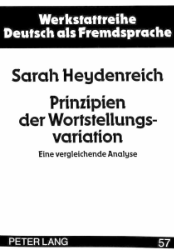 Prinzipien der Wortstellungsvariation