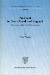 Zinsrecht in Deutschland und England