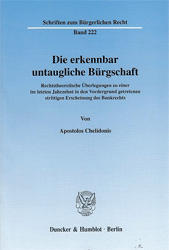 Die erkennbar untaugliche Bürgschaft