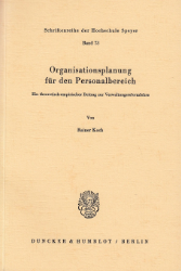 Organisationsplanung für den Personalbereich