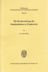 Die Rechtsstellung des Sozialarbeiters in Frankreich