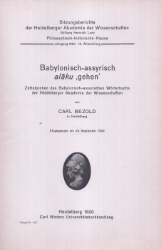 Babylonisch-assyrisch alâku