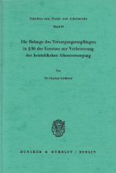 Die Belange des Versorgungsempfängers in § 16 des Gesetzes zur Verbesserung der betrieblichen Altersversorgung