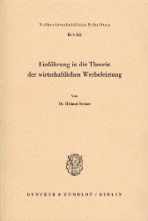 Einführung in die Theorie der wirtschaftlichen Werbeleistung