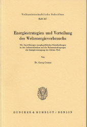 Energiestrategien und Verteilung des Weltenergieverbrauchs