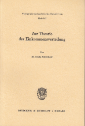 Zur Theorie der Einkommensverteilung