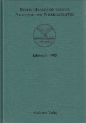Berlin-Brandenburgische Akademie der Wissenschaften. Jahrbuch 1998