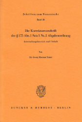 Die Korrekturvorschrift des § 175 Abs. 1 Nr. 2 Abgabenordnung