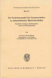 Der Funktionswandel der Genossenschaften in industrialisierten Marktwirtschaften