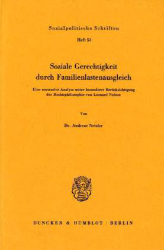 Soziale Gerechtigkeit durch Familienlastenausgleich