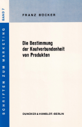 Die Bestimmung der Kaufverbundenheit von Produkten