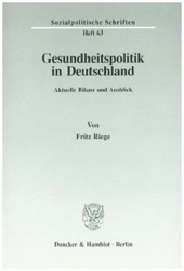 Gesundheitspolitik in Deutschland