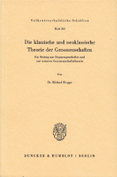 Die klassische und neoklassische Theorie der Genossenschaften