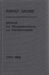 Beiträge zur Sprachgeschichte und Soziolinguistik (1953-1983)