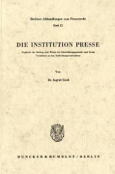 Die Institution Presse