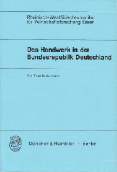 Das Handwerk in der Bundesrepublik Deutschland