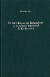 Die Anforderungen der Bankenaufsicht an das haftende Eigenkapital der Kreditinstitute