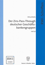 Der Zins-Pass-Through deutscher Geschäftsbankengruppen