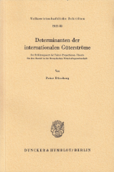 Determinanten der internationalen Güterströme