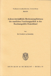 Außenwirtschaftliche Bestimmungsfaktoren der staatlichen Forschungspolitik in der Bundesrepublik Deutschland