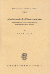 Absatztheorie der Einsatzprodukte