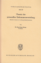 Theorie der personellen Einkommensverteilung