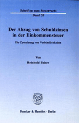 Der Abzug von Schuldzinsen in der Einkommensteuer