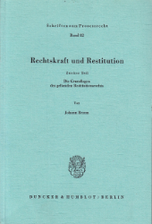 Rechtskraft und Restitution