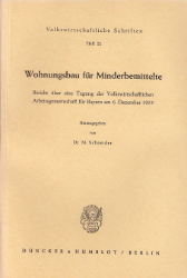 Wohnungsbau für Minderbemittelte