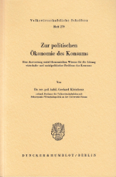 Zur politischen Ökonomie des Konsums