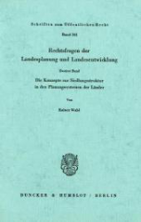 Rechtsfragen der Landesplanung und Landesentwicklung