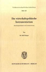 Das wirtschaftspolitische Instrumentarium