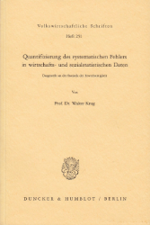 Quantifizierung des systematischen Fehlers in wirtschafts- und sozialstatistischen Daten