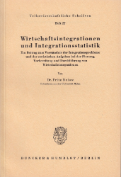 Wirtschaftsintegrationen und Integrationsstatistik