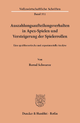 Auszahlungsaufteilungsverhalten in Apex-Spielen und Versteigerung der Spielerrollen