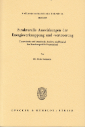 Strukturelle Auswirkungen der Energieverknappung und -verteuerung