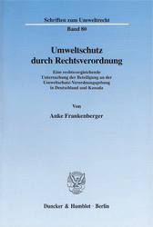 Umweltschutz durch Rechtsverordnung