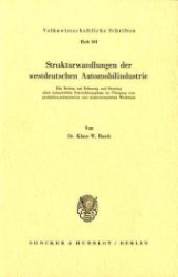 Strukturwandlungen der westdeutschen Automobilindustrie