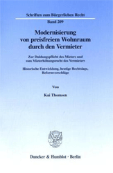 Modernisierung von preisfreiem Wohnraum durch den Vermieter