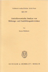 Sozioökonomische Analyse von Bildungs- und Ausbildungsaktivitäten