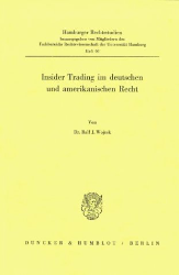 Insider Trading im deutschen und amerikanischen Recht